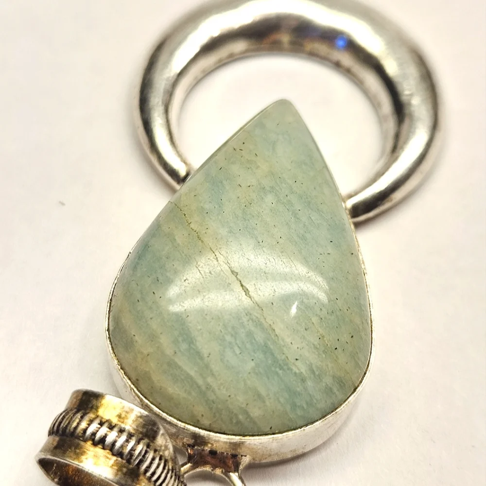Amazonite Sterling Silver Pendant
